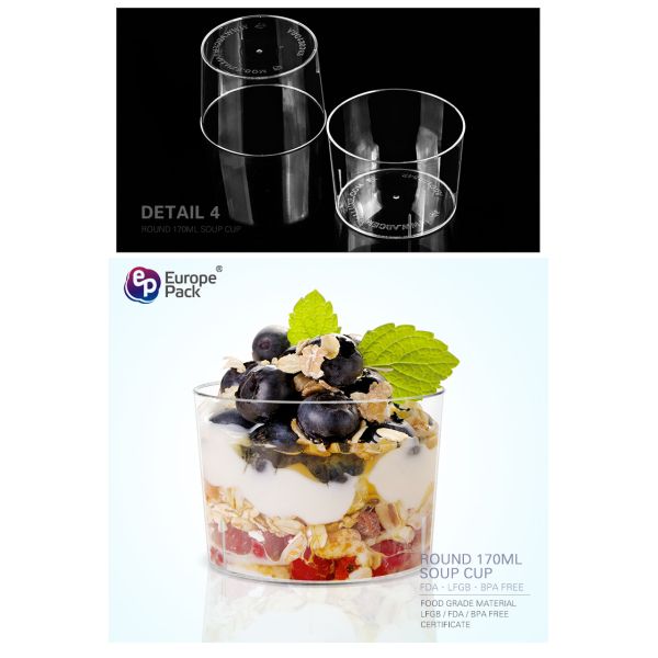 EPK most popular items disposable plastic dessert parfait cups for wholesale