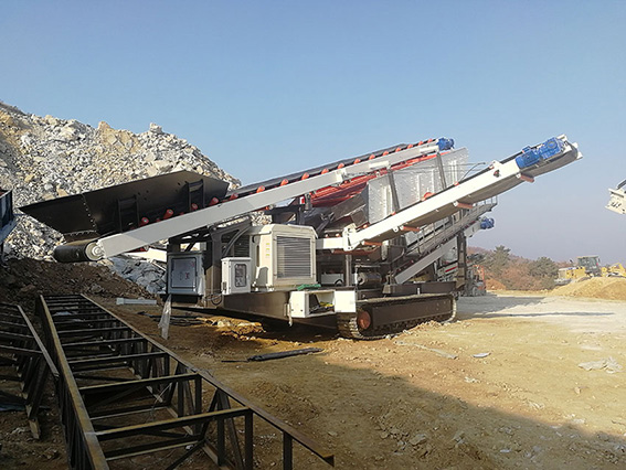 China Hot Sale MTNG400S-3 Wheel Type Mobile Crushing and Screening Station Plant Price
