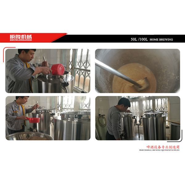 Electrical Heating 100L Micro Beer Brewing Equipment For Home Brewing Simple Machine