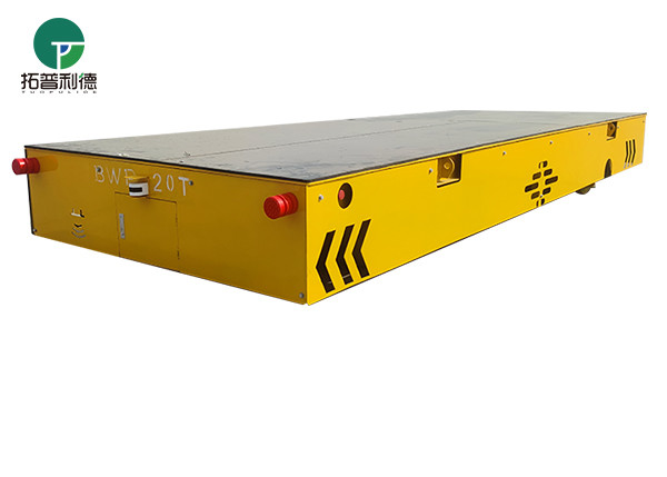 20t Metal Ore Factory Apply Electric 4 Wheels Steerable Transfer Cart