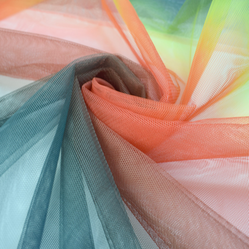 Ткани 100% PolyesterTextile ткани Тюль иллюзии простирания мягкие