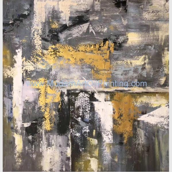 Abstract Acrylic Palette Knife Oil Painting Hand Painted On Linen Canvas