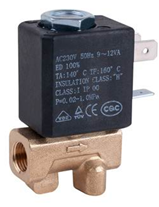 2/2 и 3/2 сразу действующих латунных клапанов соленоида 1.5mm G1/8» для создателя кофе