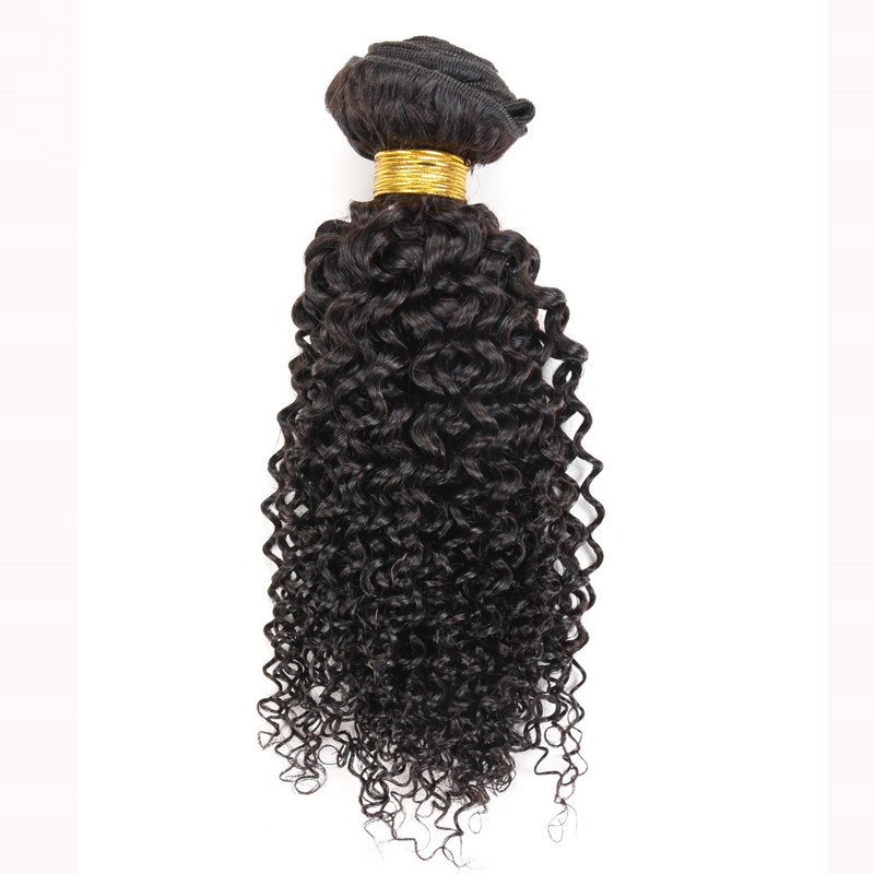 Ранг волосы девственницы бразильских пачек волнистых волос 8А курчавые от маленькой девочки