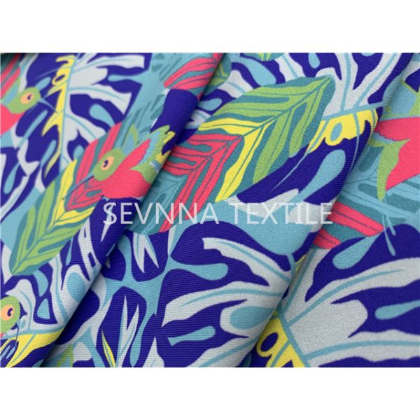 Anti UV Activewear Knit Fabric Poly Yarn Excellent Sweat Absorbency