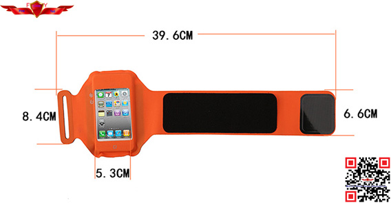 Hot Selling Outdoor Seamless Lycra Sports Armband Case For Iphone High Quality Multi Color