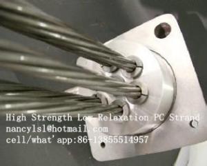 Eco Friendly High Carbon Spring Steel Wire 12.7mm & 15.24mm , 1860 MPA Tensile