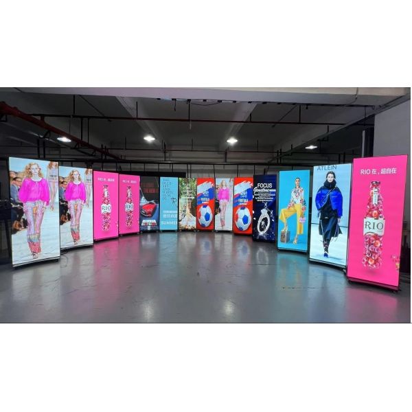 P2.5 Foldable LED poster screen for Indoor advertising