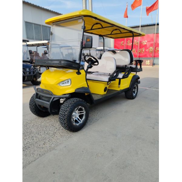 Электрическая 6-местная тележка для гольфа с аккумулятором 72 В 30-40 км/ч Скорость 70-90 км и 6-8 часов зарядки