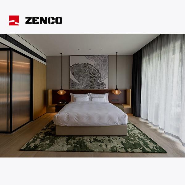 Conjunto de mobiliário de quarto de hotel de estilo moderno, conjunto de mobiliário de madeira maciça