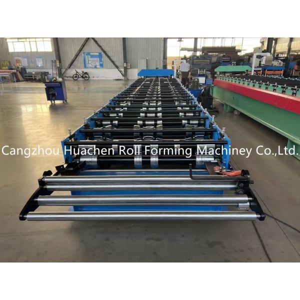 24 Rollers Steel Roofing Sheet Roll Forming Machine with 45# Steel Quenching and Plating and 12 Month Warranty