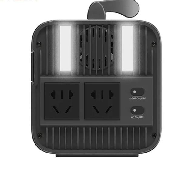 110V / 220V Input Output 600wh Portable Power Station With Solar And Light 4w