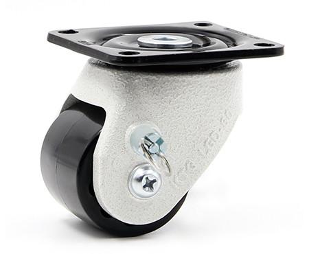 Flange Brake 670kg Polyurethane Castor Wheels 3 Inch Heavy Duty Casters