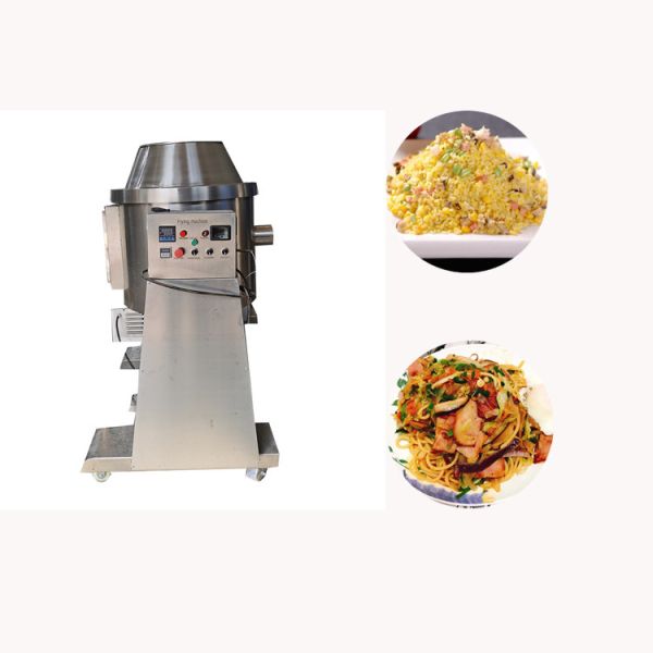 stainless steel meat floss fried rice stir fryer machine