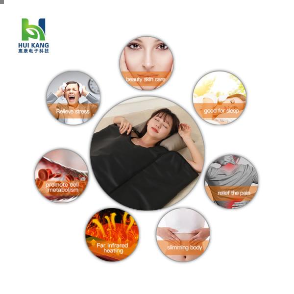 Body Targeted Infrared Light Therapy Far Infrared Sauna Blanket in Black from Huikang