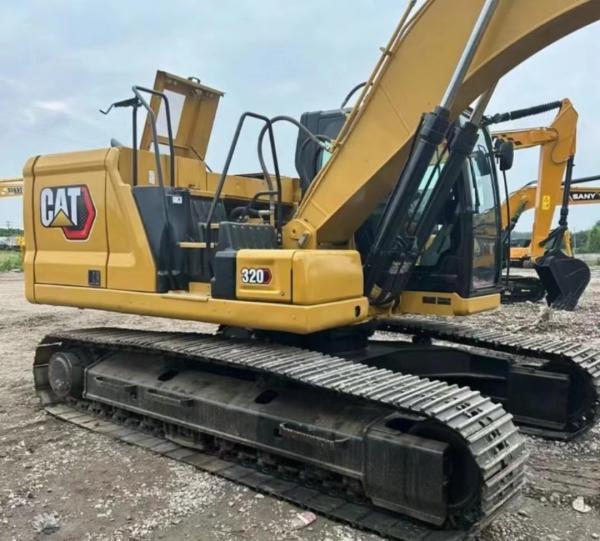 Potência de escavadeira de segunda mão Cat320 Original Japão 158kw com capacidade de balde 1,19 m3