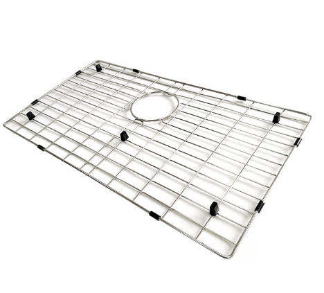 Электролитическая полируя решетка раковины провода металла нержавеющей стали аксессуаров 304 кухонной раковины нижняя