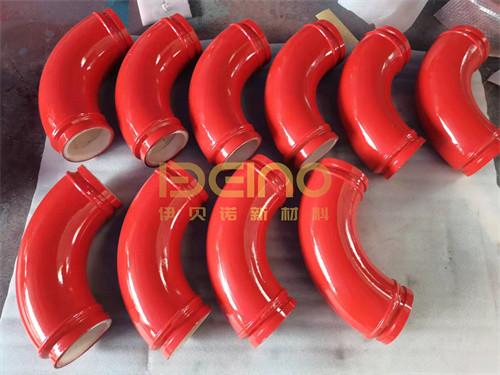 Tubo de bomba de concreto industrial cerâmico Tubo de ferro Cotovelo Certificado ISO Tubo de bomba de concreto resistente ao desgaste cerâmico