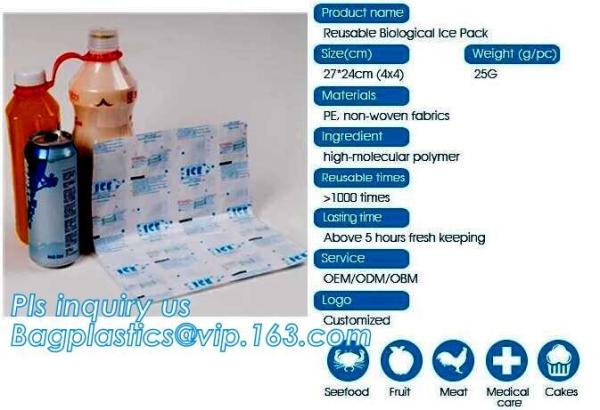 Sports Medicine Ice Bags, Flexible Ice Pack, Easy Seal Ice Cube Bags, Cool Bags & Ice Packs, First Aid Ice Pack, bagease