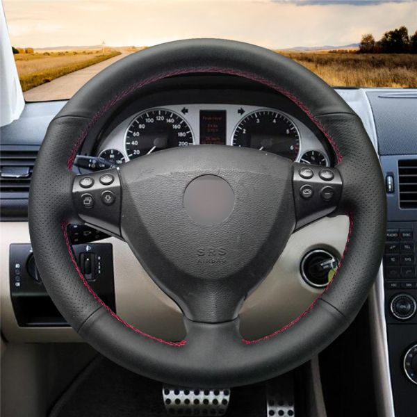 Artificial Leather Custom Hand Sew Steering Wheel Cover for Mercedes Benz W211 W246 W203 W204 W205 C117 C218 W212 X156 X204 AMG