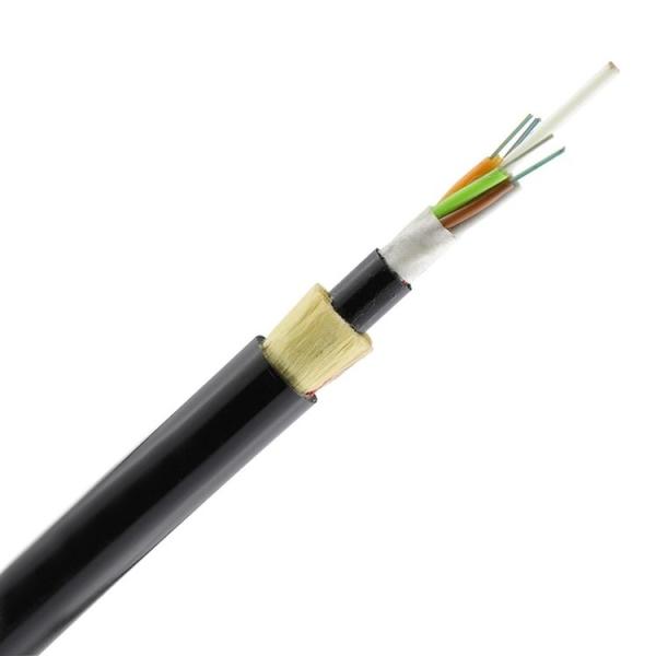 HDPE 24 Core ADSS Fiber Cable FRP Outdoor Self Support Aerial