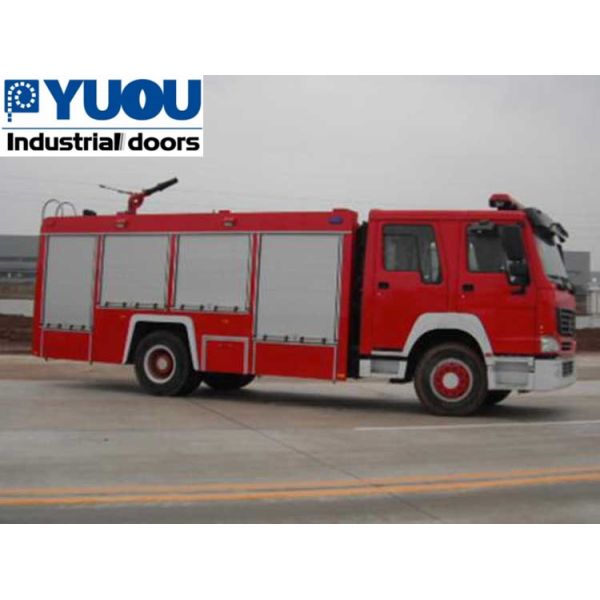Economic Manual 0.1cm Aluminium Roller Shutter Doors For Fire Rescue Truck