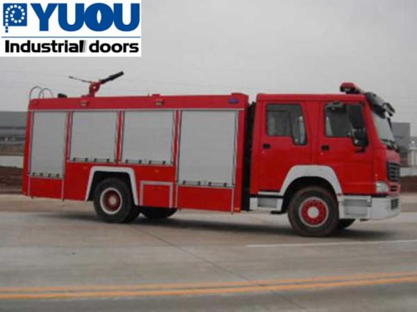 Economic Manual 0.1cm Aluminium Roller Shutter Doors For Fire Rescue Truck