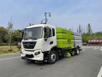 Método de descarga traseira Caminhão montado varredor de estradas 4x2 Drive Modelo para rodovias