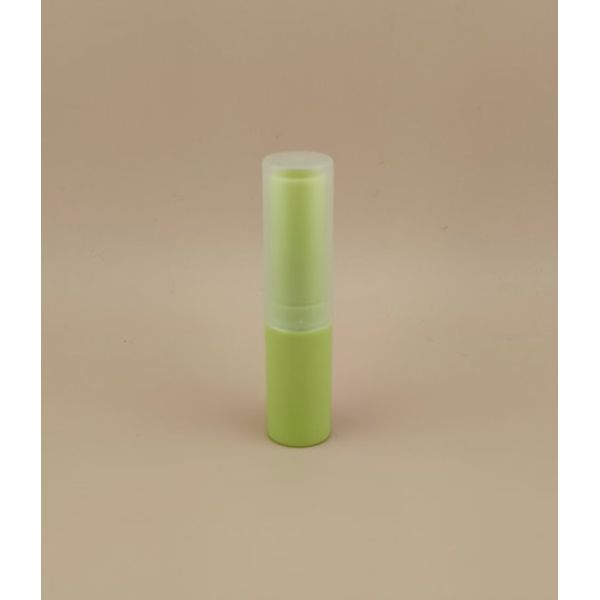 Green Small Lip Balm Packaging with Clear Matte Smooth Lid for Lipsticks