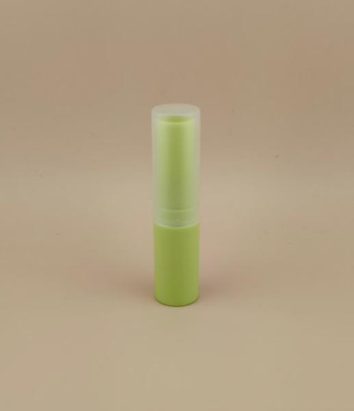 Green Small Lip Balm Packaging with Clear Matte Smooth Lid for Lipsticks