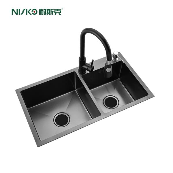 304 Stainless Steel Kitchen Double Bowl Sinks Handmade Customized
