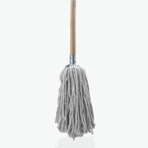 Cotton Mop Head Metal Socket Wooden handle Hotel, Home, Industrial Use