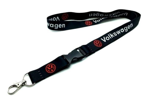 Nylon Quick Release Lanyard Volkswagen Golf Jetta Gli Gti Bettle Logo Printed Lanyard