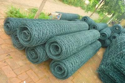 80X100mm Retaining Wall Mesh Cages PVC Coated Gabion Basket For Slope Protection