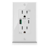 速さ PD20W 急速充電 USBソケット 15A 100-240V タイプC
