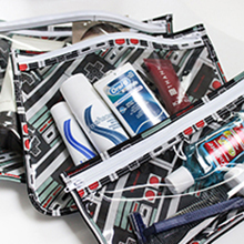 swimwear PVC vinyl Bag with slider zipper, frosted pvc zipper envelop document storage pouch, Fashion PVC slider zipper