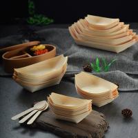 Envase de madera amistoso de Eco Takoyaki, barco disponible del sushi