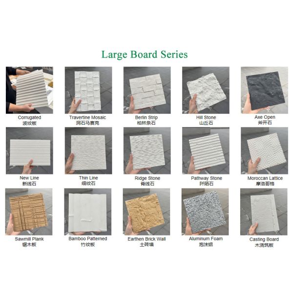 Bendable Fireproof Eco-friendly Flexible Stone Wall Panel