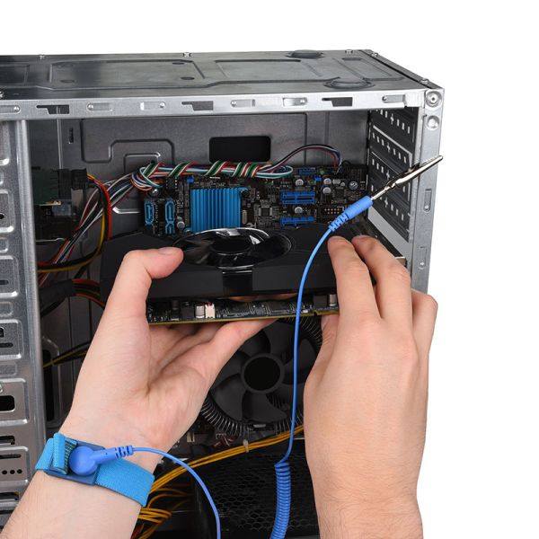 ESD Discharge Wrist Strap Grounding Prevent Static Shock With Clip