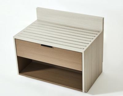 Hampton Inn Hotel New Design Luxury Bedroom Furniture HPL luggage bench with one drawer