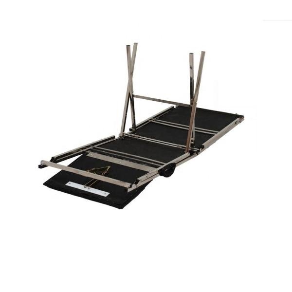 Folded Doctor Examination Bed Stainless Steel Medical Couch Bed
