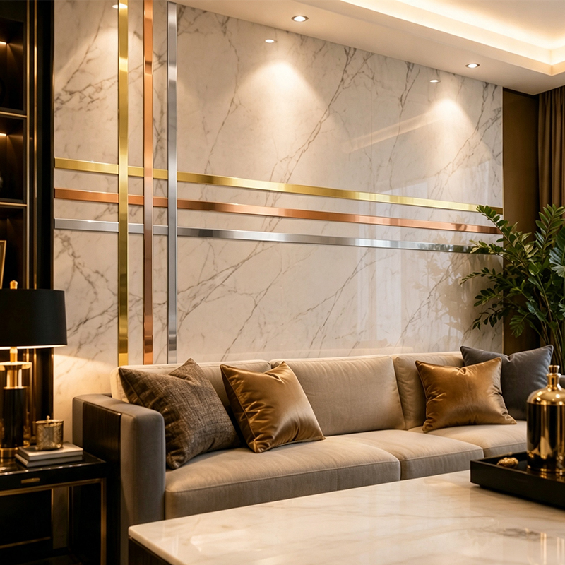Self-adhesive PVC Flat Straight Strip Gold Plastic Edge Trim Decorative Edge Wrapping Strip for Background Wall