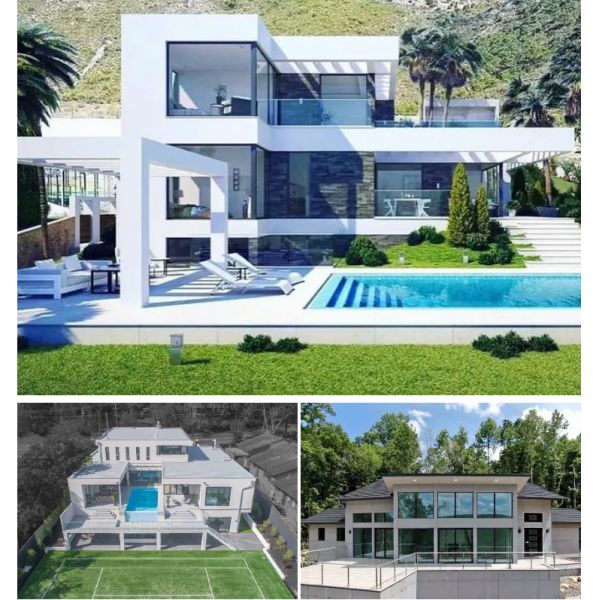 Вилла с керамическими плитками, современный дизайн гостиницы