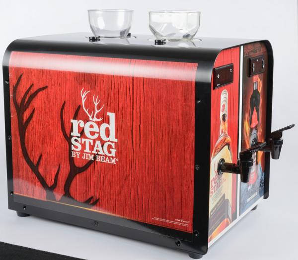 Double Tank Refrigerated Liquor Dispenser Customized Sticker For Bars / Pubs
