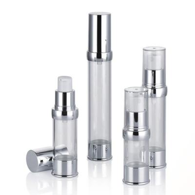 Garrafa mal ventilada cosmética 10ml 15ml 20ml 30ml da bomba em volta da forma com tampão