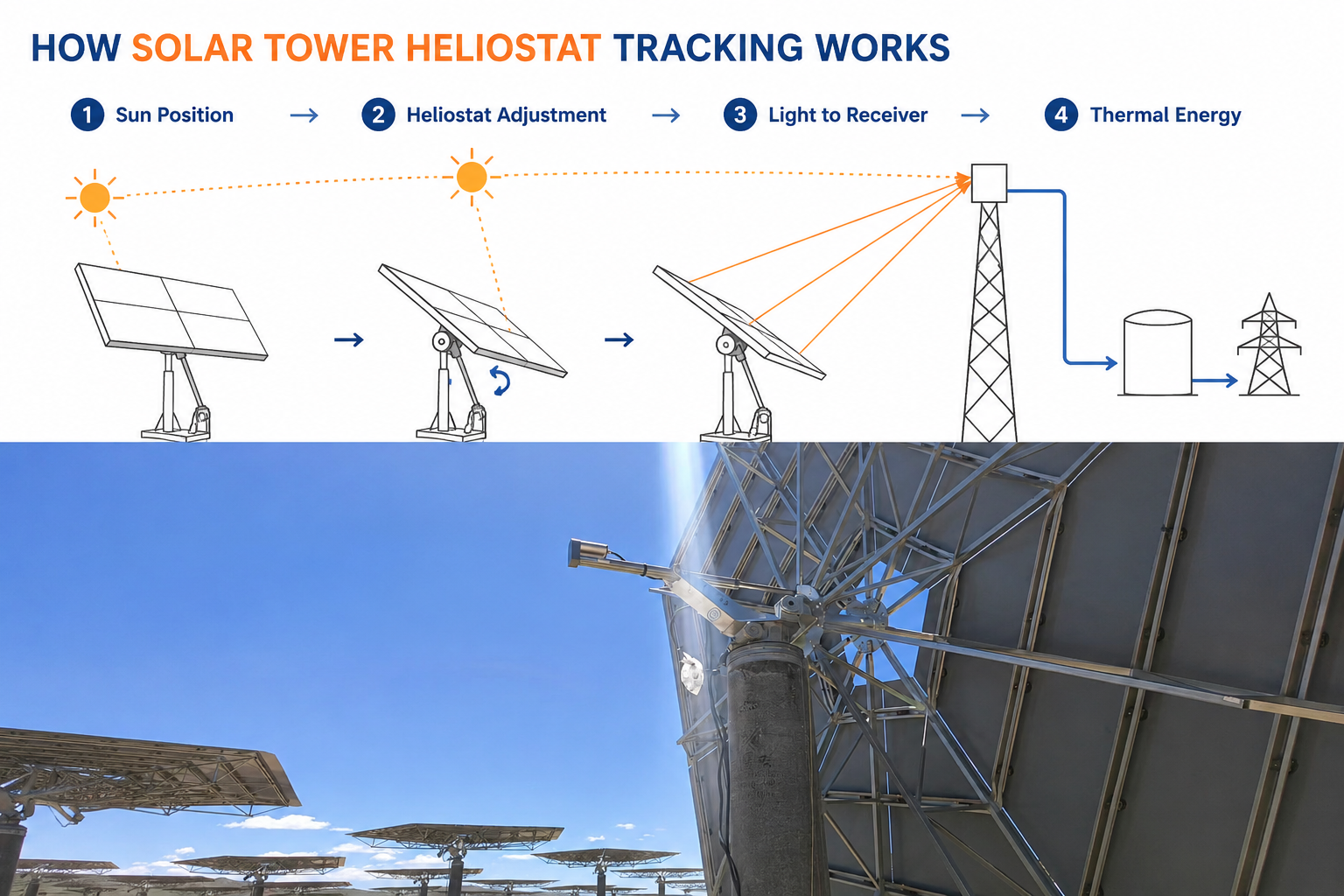 TOMUU U15A Solar Linear Actuator For Heliostat Angle Adjustment
