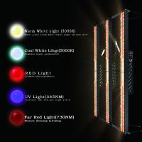 600w 1560umol/s conduzidos crescem luzes barram o espectro completo 730nm para bonsais