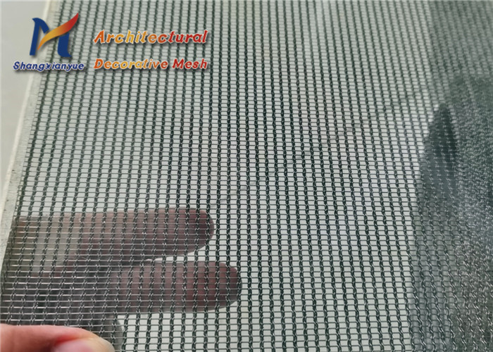 Стеклянная прокатанная сетка 5.5mm SS304 кабеля потолка архитектурноакустическая