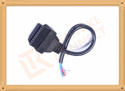 Black 16 Pin Obd Extension Cable Male to Female Cable CK-MF16D00F