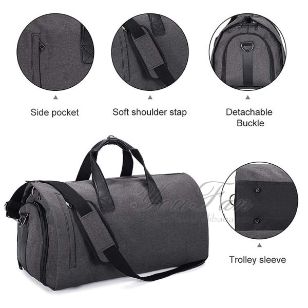 Wear Resistant Travel Duffel Bags , Waterproof Carry On Garment Bag